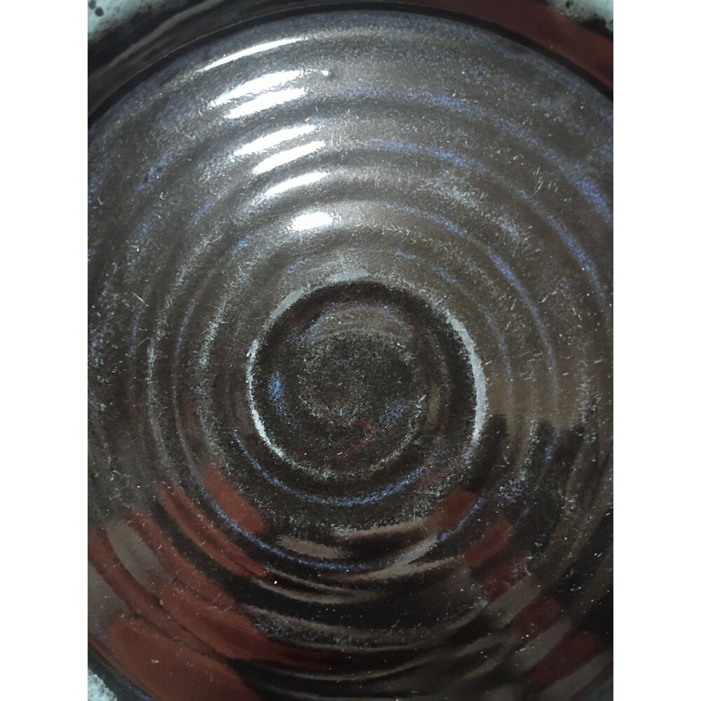 From Miry Clay Pottery Salad Plate New Black Color 8.25" Stoneware  Wheel-Thrown - Picture 4 of 6